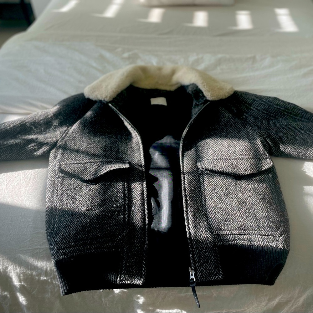 Sandro wool bomber jacket